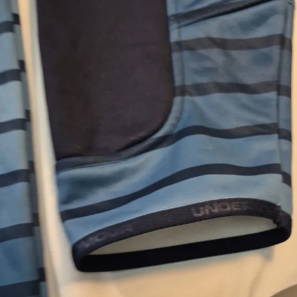 Under Armour 2XL Navy and Orange Fleece Hoodie. - Picture 6 of 15